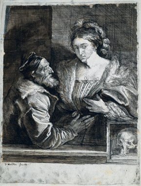 Tiziano s autorretrato con un joven