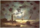 Coast Of Sea At Night 1847