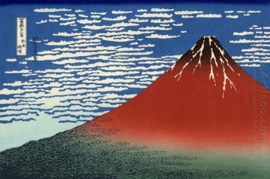 Fuji Berge in Wetter 1831