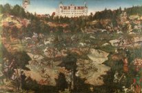 Jagd zu Ehren von Charles V auf der Burg von Torgau 1544