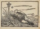 Garçon dormant sur ​​une tombe