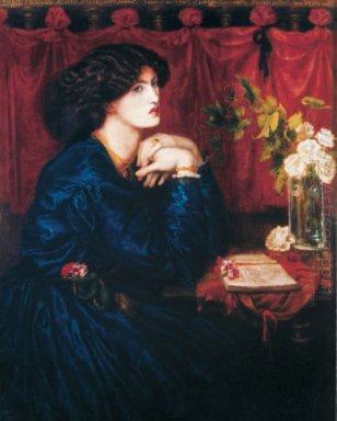 Jane Morris De Blauwe zijden jurk 1868