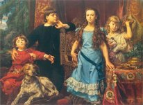 Retrato do artista S Quatro Filhos de 1879