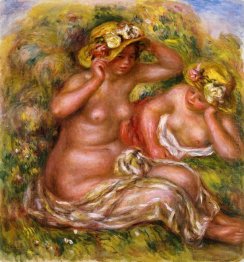Two Women With Flowered Hat