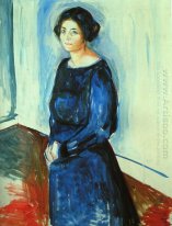 Kvinna i blå Frau Barth 1921