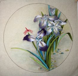Fåglar & blommor - kinesisk målning