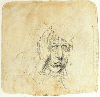 auto-retrato com um envoltório de 1492