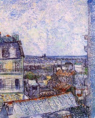 Uitzicht vanaf Vincent S Kamer In De Rue Lepic 1887