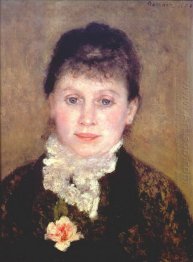 Wanita Dengan A White Jabot 1880