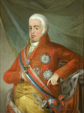 Porträt von D. Jo? O VI, König von Portugal
