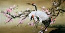 Crane - Plum - peinture chinoise