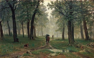 Regen im Eichenwald 1891