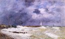 Le Havre Heavy Winds Off Of Frascati 1896