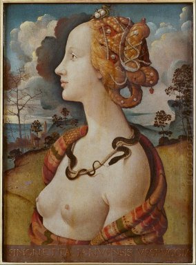 Portret van Simonetta Vespucci als Cleopatra