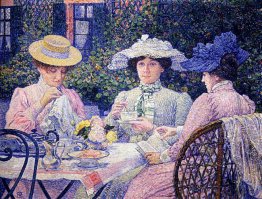 Verão Chá da Tarde no jardim 1901