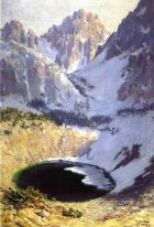 Il Blue Pool vicino al monte. Whitney