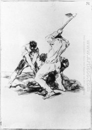 Três homens cavando 1819