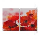 Hand-painted Floral Oil Painting - Set of 2