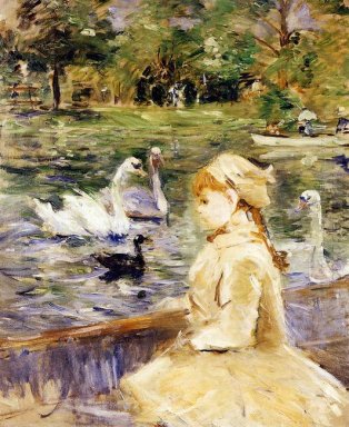 Chica joven Boating 1884