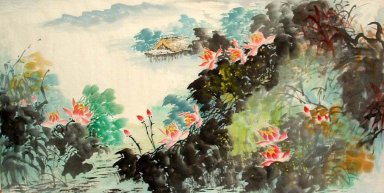 Lotus - peinture chinoise