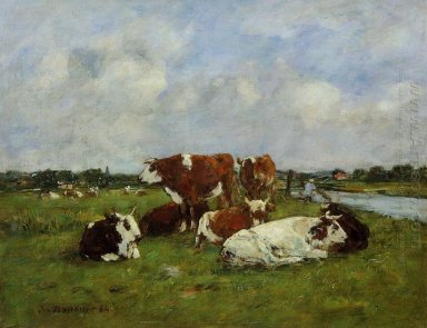 Pasturage On The Banks Of The Touques 1884