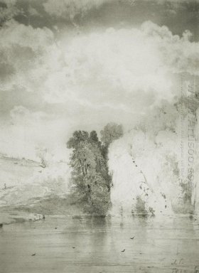 деревья возле озера 1868