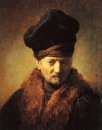 Bust Of An Old Man In A Fur Cap