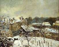 снег эффект при Louveciennes 1876