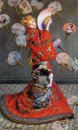 Japans S Camille Monet I japansk dräkt 1876