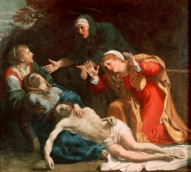 Cristo morto lamentou os três Maries 1606