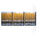 Hand Painted Oil Painting Landscape Tall - Set of 3
