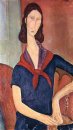 jeanne hebuterne with a scarf 1919