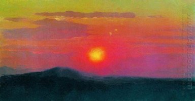 röd solnedgång