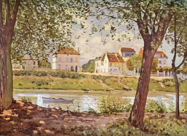 Villaggio sulle rive della Senna 1872