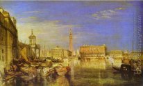 Pont des signes, palais ducal et Custom- House, Venice_ Canalet