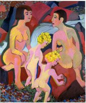 Bathing Women And Children 1932