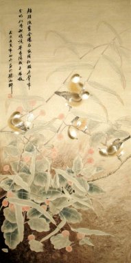 Brids & Buah - Lukisan Cina