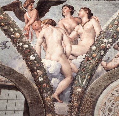 Cupido e os três Graces 1517