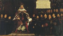 Enrique VIII entrega de una Carta a Thomas Vicary Conmemorar