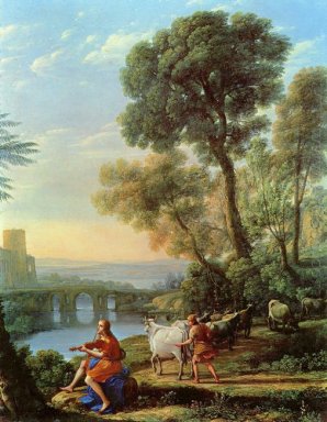 Пейзаж с Аполлоном, охраняющие стада Адмету