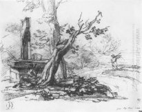 Paisaje con un Bueno 1810