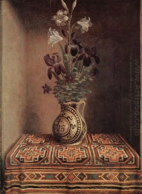 Still Life With A Jug With Flowers The Reverse Side Of The Portr