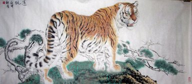 Tiger - Lukisan Cina