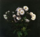 Blumenstrauß der weiße Chrysanthemen 1869
