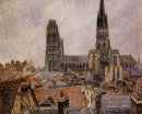 os telhados de tempo cinzento rouen velho 1896