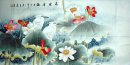 Crane - Lotus - Chinesische Malerei