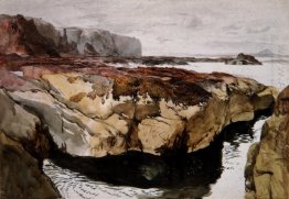 Coast scen nära Dunbar 1847