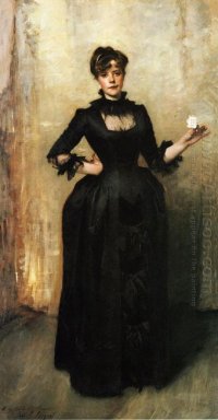 Louise Burckhardt Kallas också Lady Med En Ros 1882
