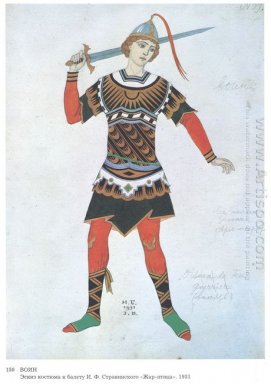 Kostym Design For The Ballet Firebird Av Igor Stravinsky 1931