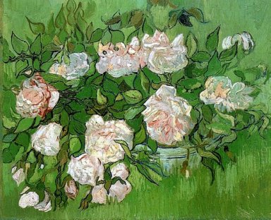 Натюрморт Розовые розы 1890